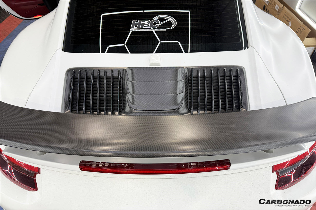 2016-2019 Porsche 911 991.2 Turbo Turbo S Carbon Fiber Engine Hood Vent