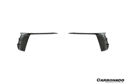 Carbonado 2017-2019 Porsche 911 991.2 GT3 OE Style Dry Carbon Fiber Front Bumper Daytime Running Light Trims