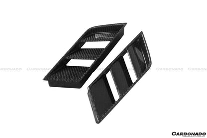 2017-2022 Nissan GTR R35 EBA OEM Style Carbon Fiber Rear Diffuser Side Vents - Carbonado Aero