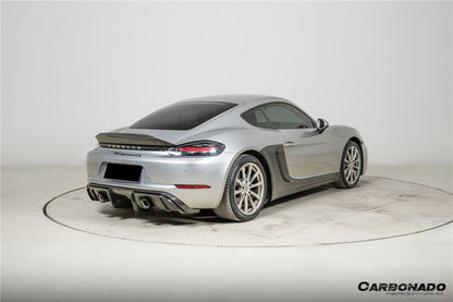 2017-2023 Porsche 718 Cayman Boxster Spyder RS Style Dry Carbon Fiber Spoiler - Carbonado