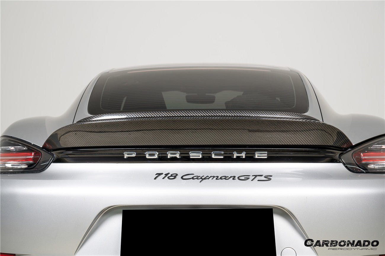 2017-2025 Porsche 718 Boxster Spyder RS Style Autoclave Carbon Fiber Spoiler