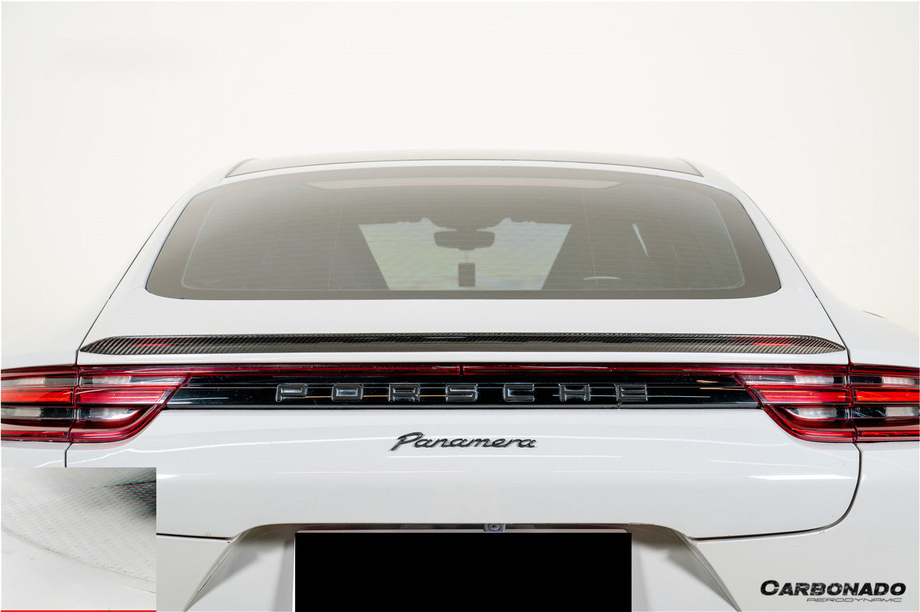 2017-2023 Porsche Panamera 971 KDA Style Dry Carbon Fiber Trunk Spoiler