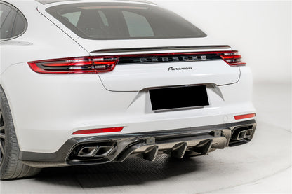 2017-2023 Porsche Panamera 971 KDA Style Dry Carbon Fiber Trunk Spoiler - Carbonado
