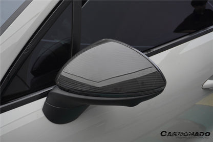 2018-2025 Porsche Cayenne 9Y0 9YA 9YB TKT Style Autoclave Carbon Fiber Mirror Housing Replacement | Fits Cayenne S, Cayenne Coupé, E-Hybrid, GTS, Turbo LHD