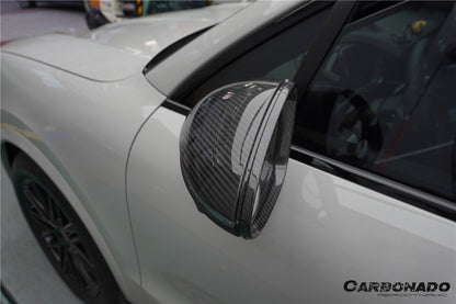2018-2025 Porsche 9Y0 9YA 9YB Cayenne    S   Coupe    E-Hybrid TKT Style Dry Carbon Fiber Mirror Housing