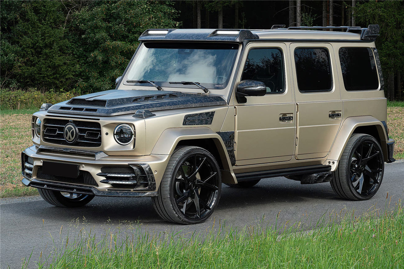 2018-UP Mercedes Benz G63 AMG G550 W464 W465 G-Wagon MSY Style Dry Carbon Fiber Front Roof Spoiler