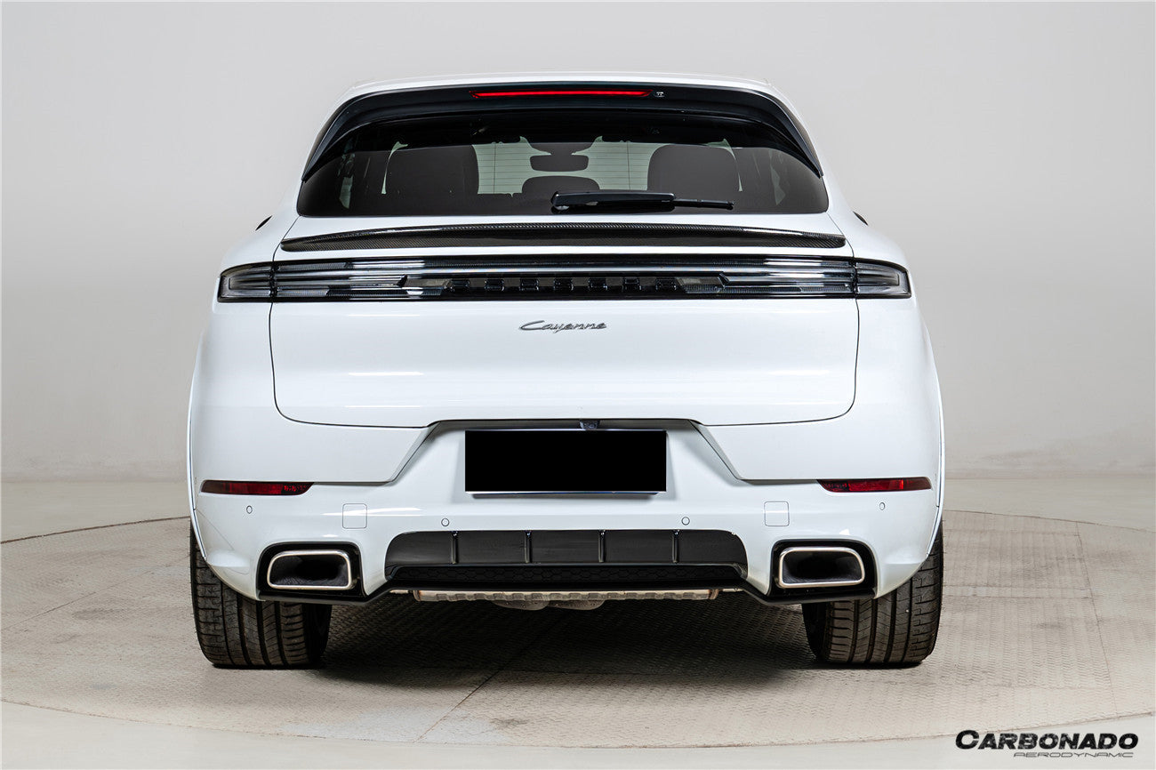 Carbonado 2018-2025 Porsche 9Y0 9YA Cayenne S & GTS & E-Hybrid TKT Style Carbon Fiber Trunk Spoiler - Carbonado