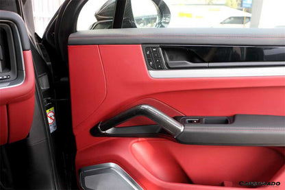 2018-2026 Porsche Cayenne 9Y0 OE Style Autoclave Carbon Fiber Inner Door Handle | Fits S, Coupé, E-Hybrid, GTS, Turbo, Turbo GT