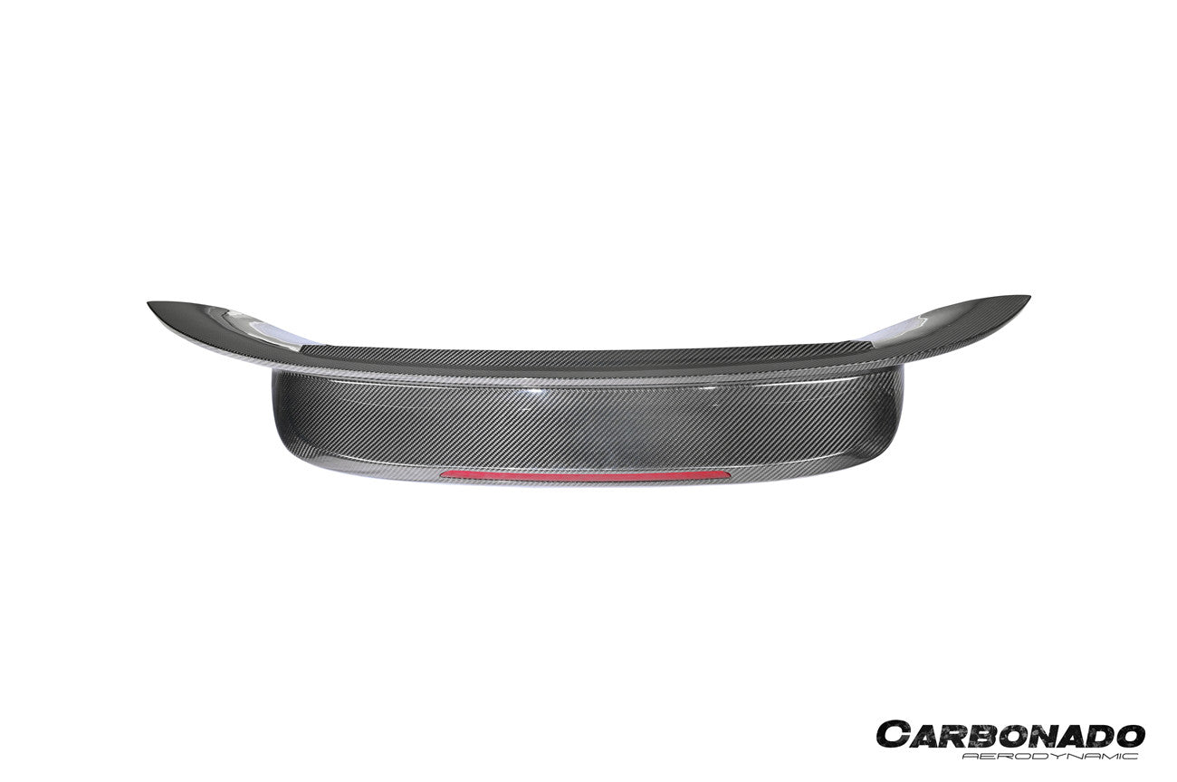 2019-2024 Porsche 911 992 Carrera SC Style Dry Carbon Fiber Trunk Wing Spoiler With LED Light