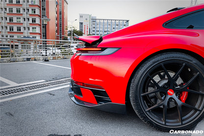 2019-2023 Porsche 911 992 Carrera & Targa Sport Design Bumper WP Style Dry Carbon Fiber Rear Lip