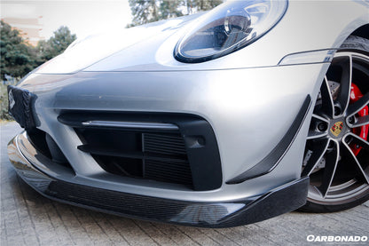 2019-2024 Porsche 911 992 Carrera Targa Sport Design WP Style Dry Carbon Fiber Bumper Canards