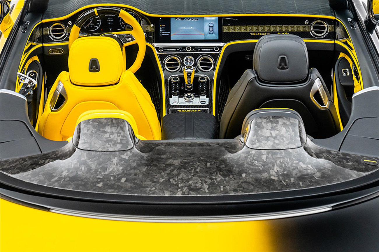 2018-2023 Bentley Continental GTC Convertible MSY Style DRY Carbon Fiber Top Cover - Carbonado