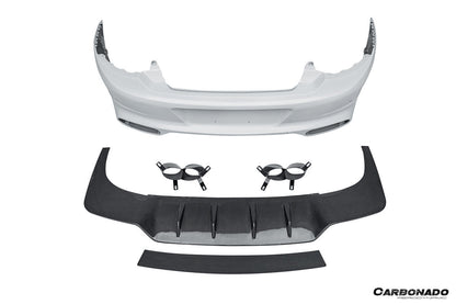 2018-2023 Bentley Continental GT   GTC MSY Style Rear Bumper With Exhaust tips