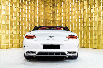 2018-2023 Bentley Continental GT   GTC MSY Style Rear Bumper With Exhaust tips