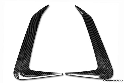 2019-UP BMW X6 G06 AD Style Autoclave Carbon Fiber Rear Bumper Canards