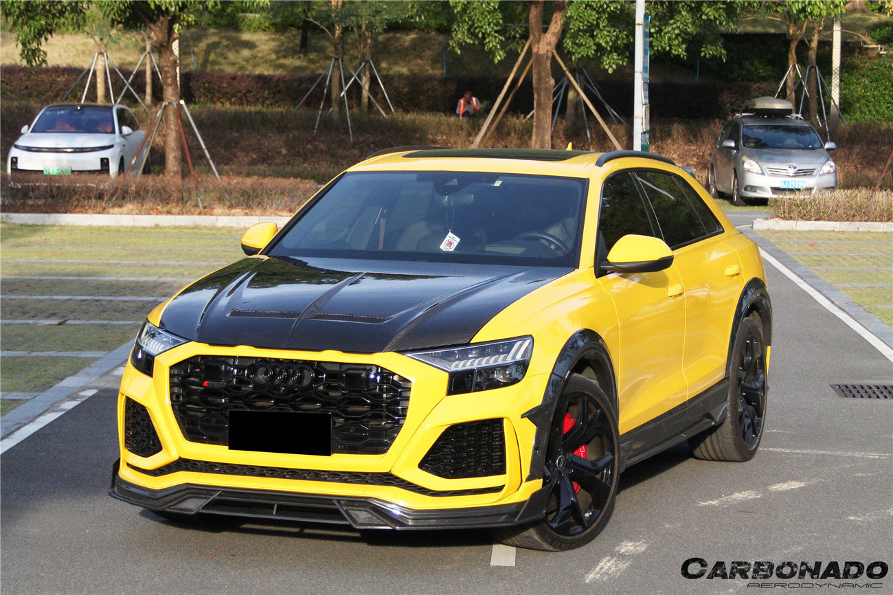 2019-2023 Audi Q8  SQ8  RSQ8 AD Style Dry Carbon Fiber Side Skirts
