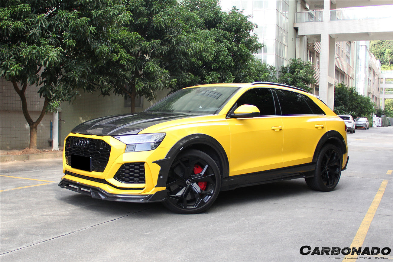 2019-2023 Audi Q8  SQ8  RSQ8 AD Style Dry Carbon Fiber Side Skirts