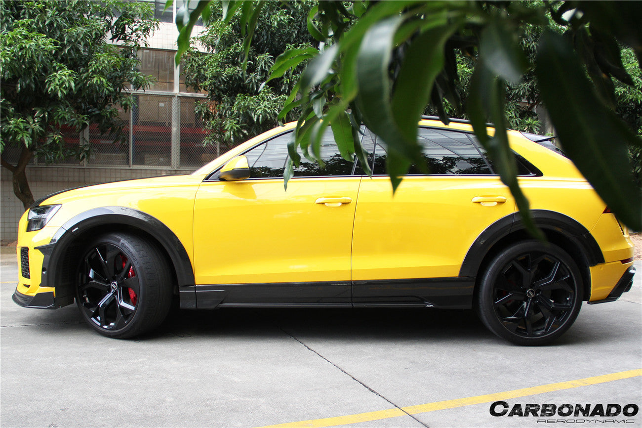 2019-2023 Audi Q8  SQ8  RSQ8 AD Style Dry Carbon Fiber Side Skirts