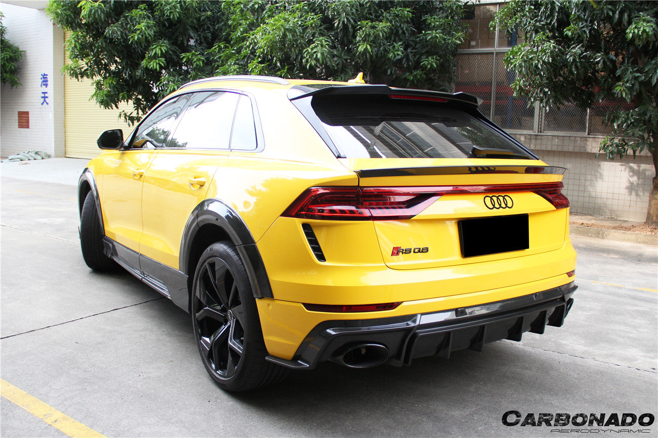 2019-2023 Audi Q8  SQ8  RSQ8 AD Style Dry Carbon Fiber Trunk Spoiler