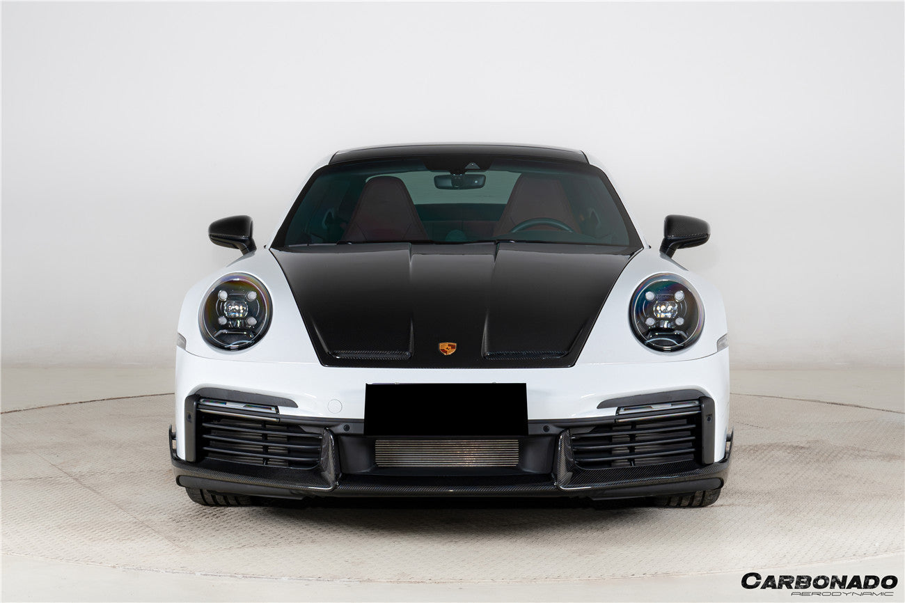 2020-2024 Porsche 911 992.1 Turbo SD Style Autoclave Carbon Fiber Front Lip | Fits Turbo, Turbo S