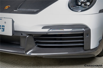 2020-2024 Porsche 911 992.1 Turbo SD Style Autoclave Carbon Fiber Front Lip | Fits Turbo, Turbo S