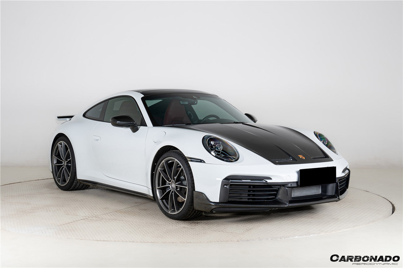 2020-2024 Porsche 911 992.1 Turbo SD Style Autoclave Carbon Fiber Front Lip | Fits Turbo, Turbo S