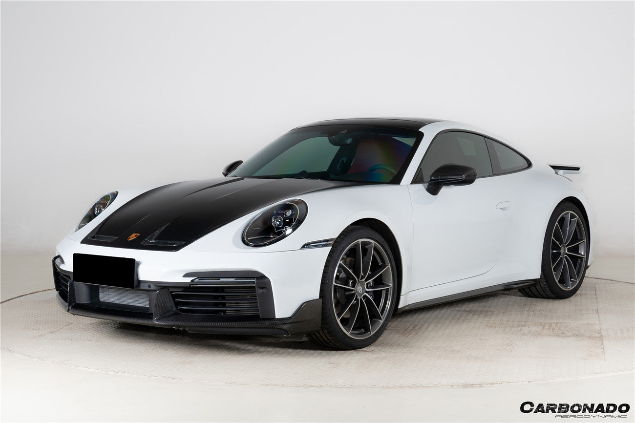 2020-2024 Porsche 911 992.1 Turbo SD Style Autoclave Carbon Fiber Front Lip | Fits Turbo, Turbo S
