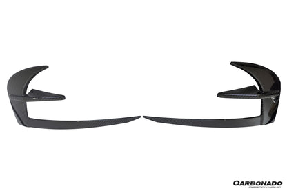 2020-2024 Tesla Model Y AD Style Autoclave Carbon Fiber Front Daytime Running Light Covers