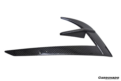 2020-2024 Tesla Model Y AD Style Autoclave Carbon Fiber Front Daytime Running Light Covers