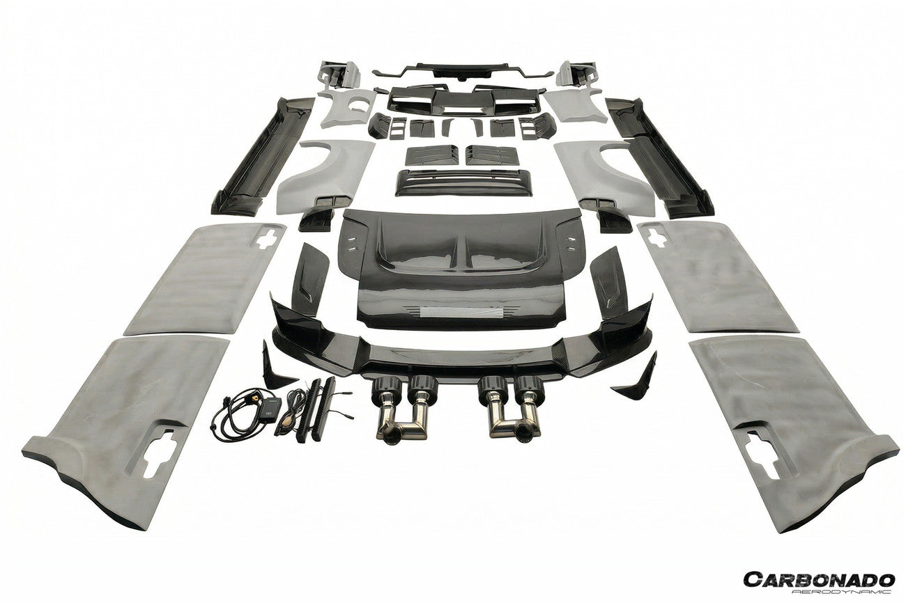 2020-2023 Land Rover Defender 110 Msy Style Partial Autoclave Carbon FiberWide Full Body Kit