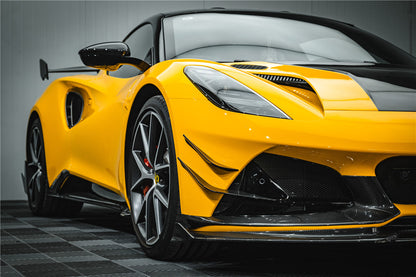 2021-2024 Lotus Emira NYO MNK Style Dry Carbon Fiber Front Bumper canards - Carbonado