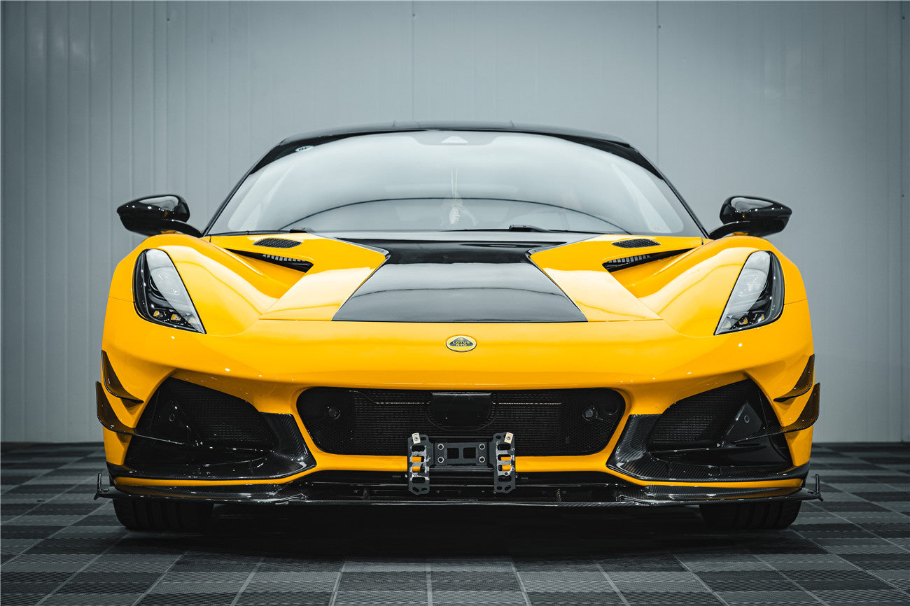 2021-2024 Lotus Emira NYO MNK Style Dry Carbon Fiber Front Lip - Carbonado