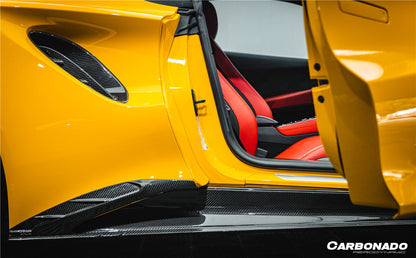 2021-2024 Lotus Emira NYO MNK Style Dry Carbon Fiber Side Skirt