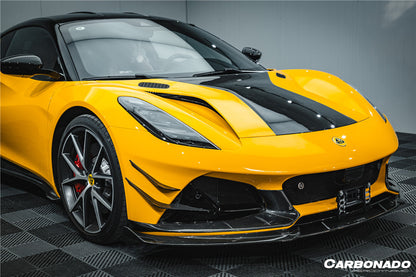 2021-2024 Lotus Emira NYO MNK Style Dry Carbon Fiber Front Bumper canards