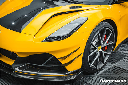 2021-2024 Lotus Emira NYO MNK Style Dry Carbon Fiber Front Bumper canards