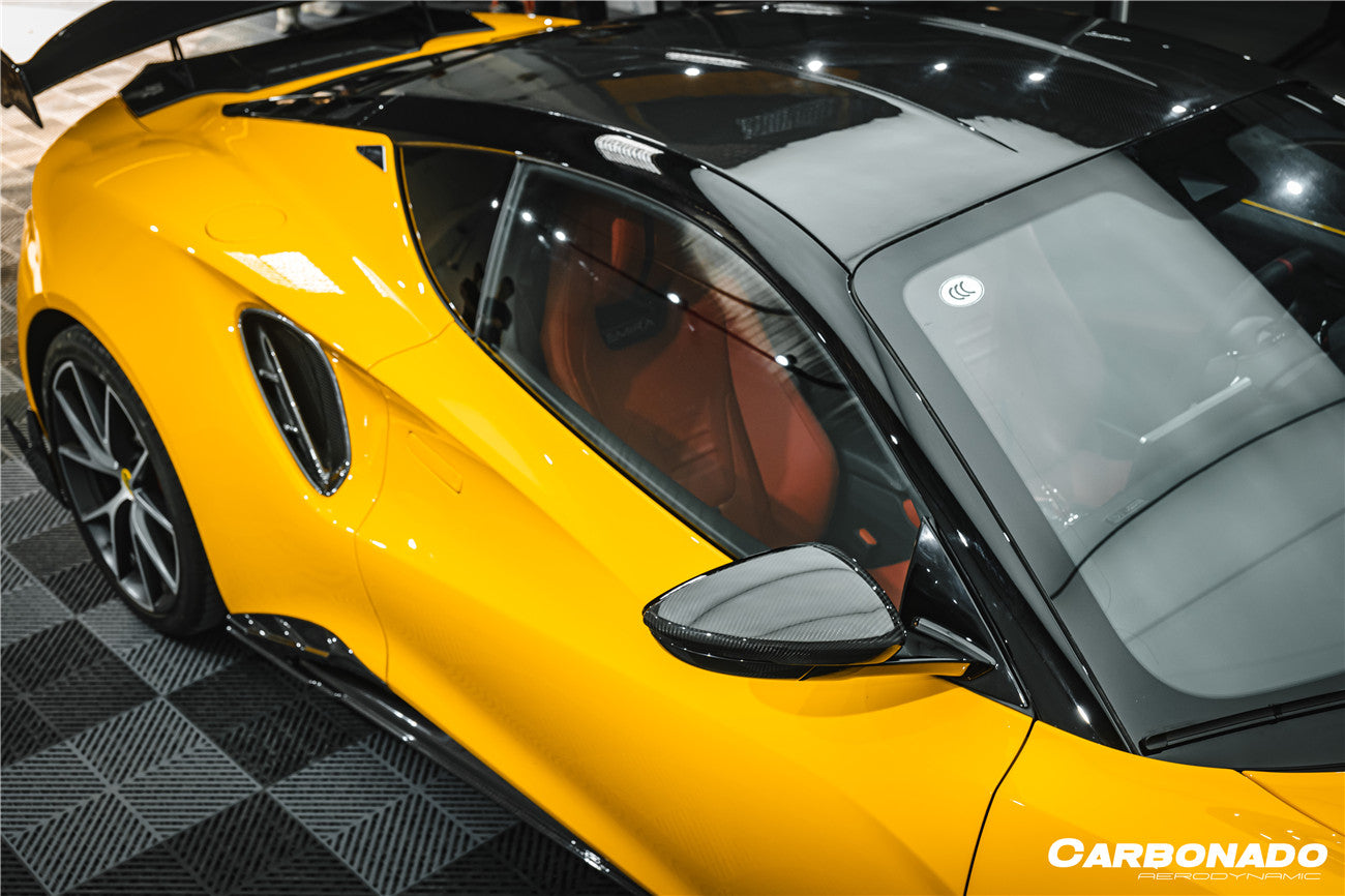 2021-2024 Lotus Emira NYO MNK Style Dry Carbon Fiber Quarter Panel Side Scoops - Carbonado