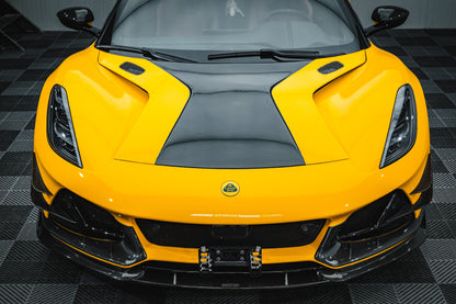 2021-2024 Lotus Emira NYO MNK Style Dry Carbon Fiber Front Bumper Vent Trims - Carbonado