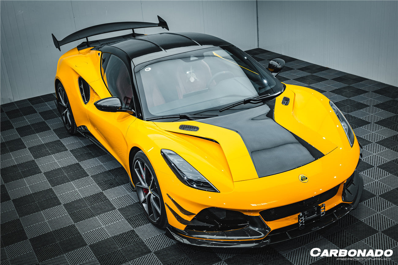 2021-2024 Lotus Emira NYO MNK Style Dry Carbon Fiber Hood - Carbonado