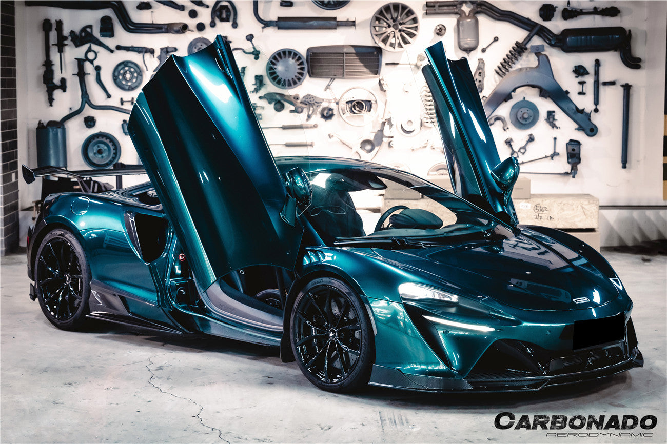 2023-UP McLaren Artura Coupe | Spider AM Style Autoclave Carbon Fiber Quarter Panel Side Scoops