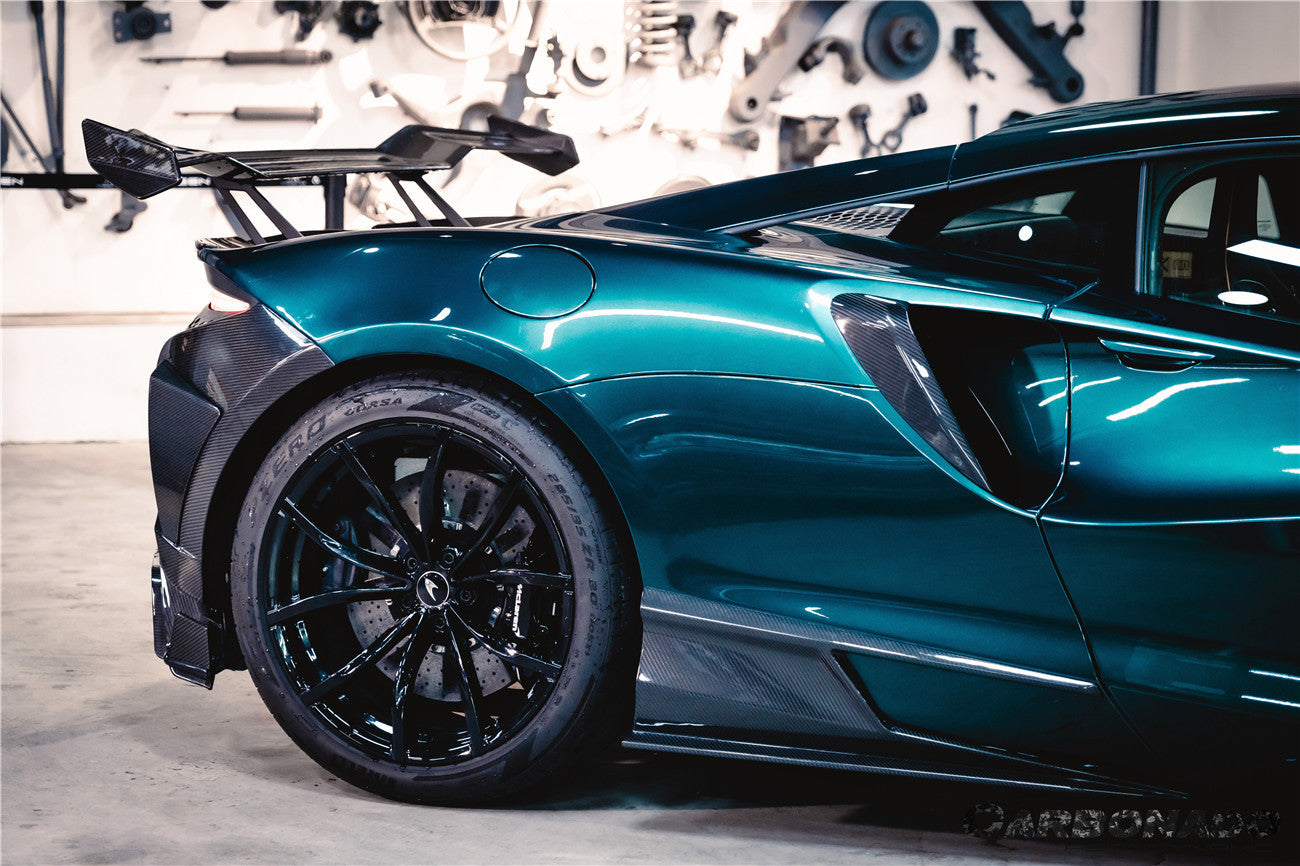 2023-UP McLaren Artura Coupe | Spider AM Style Autoclave Carbon Fiber Quarter Panel Side Scoops