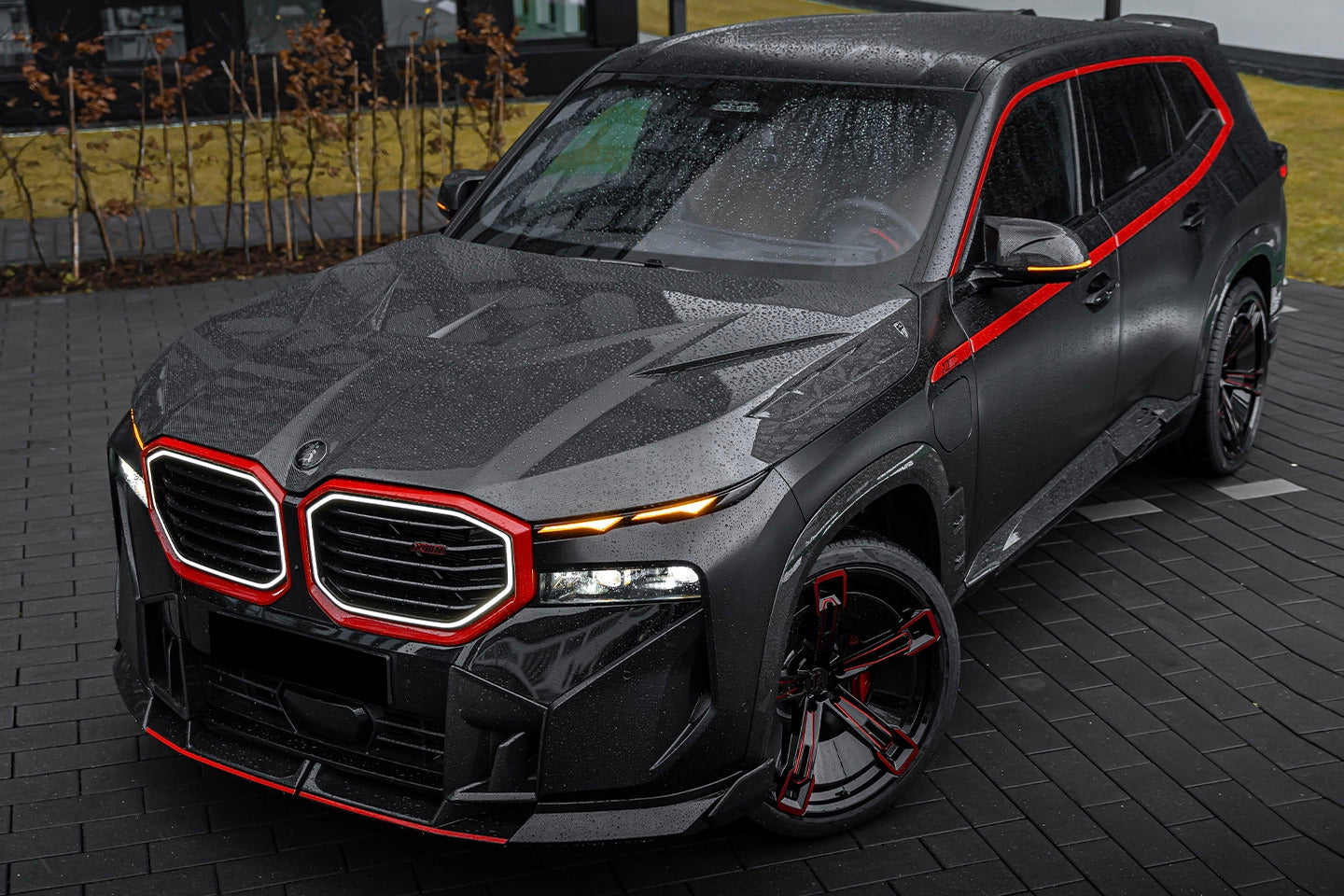 2023-2025 BMW XM G09 LD Style Dry Carbon Fiber Wide Fender Flare Set - Carbonado