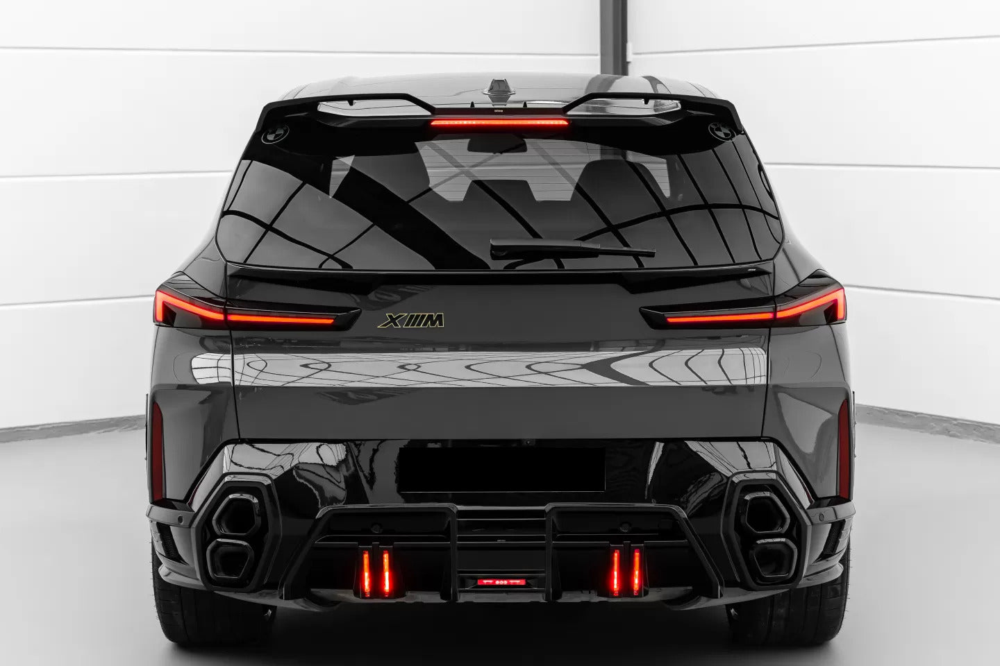 2023-2026 BMW XM G09 LD Style Dry Carbon Fiber Rear Diffuser Lip with Exhaust