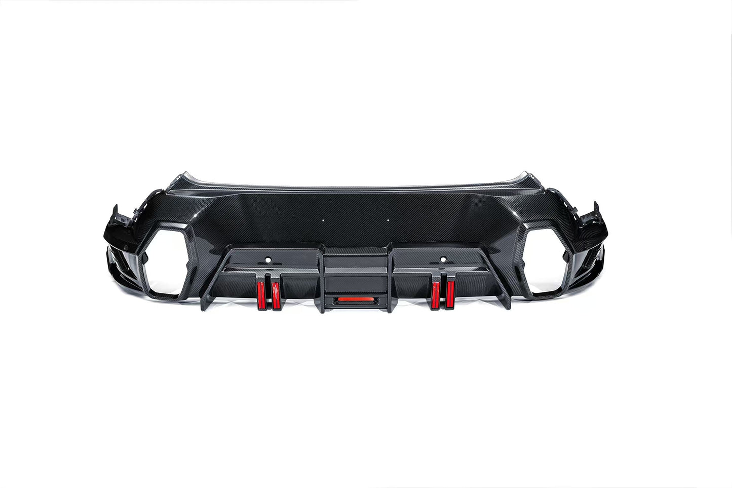 2023-2026 BMW XM G09 LD Style Dry Carbon Fiber Rear Diffuser Lip with Exhaust