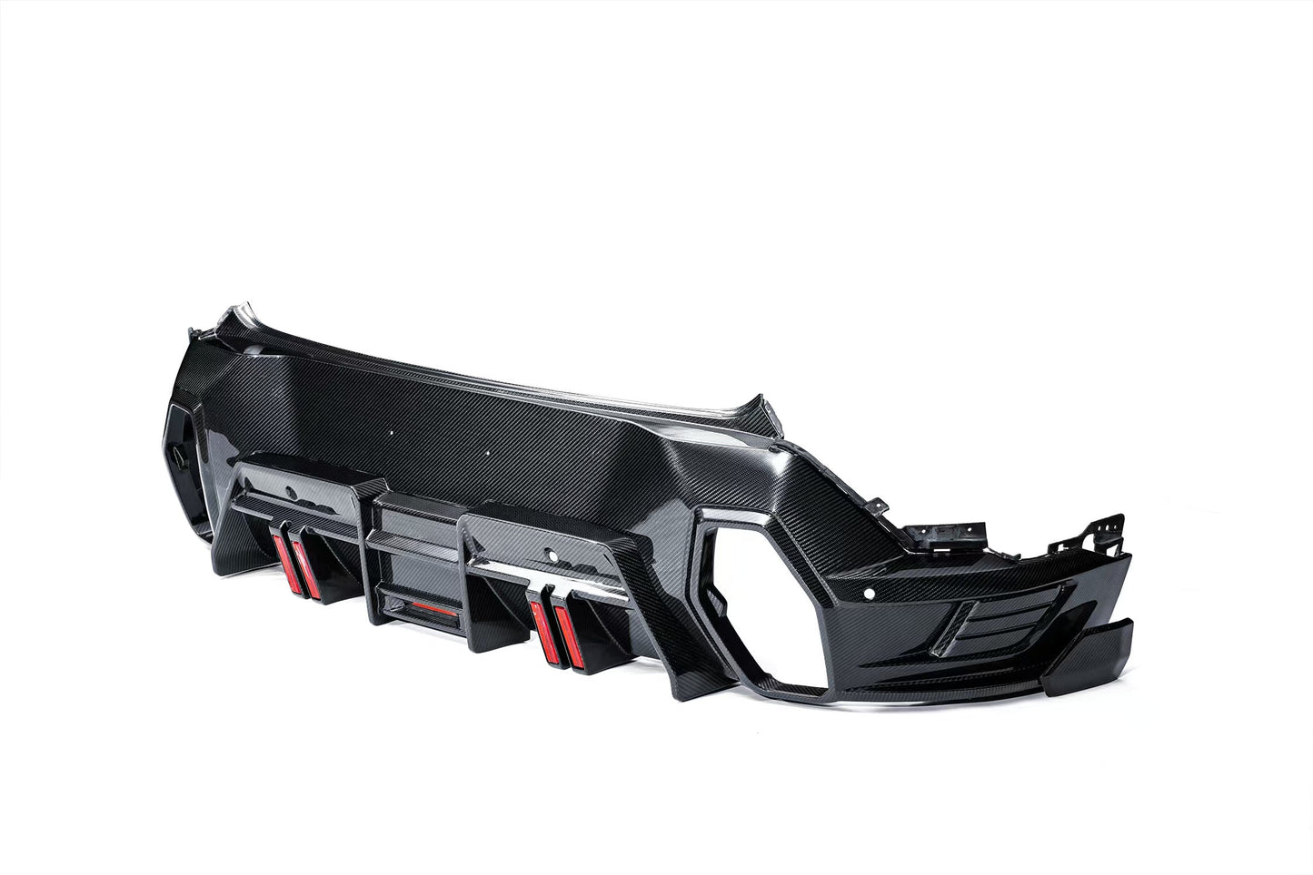 2023-2026 BMW XM G09 LD Style Dry Carbon Fiber Rear Diffuser Lip with Exhaust