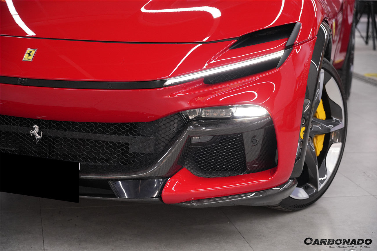 2023-2025 Ferrari Purosangue FUV Type F175 OEM Style Dry Carbon Fiber Front Lip