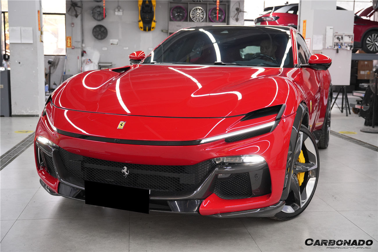 2023-2025 Ferrari Purosangue FUV Type F175 OEM Style Dry Carbon Fiber Front Lip
