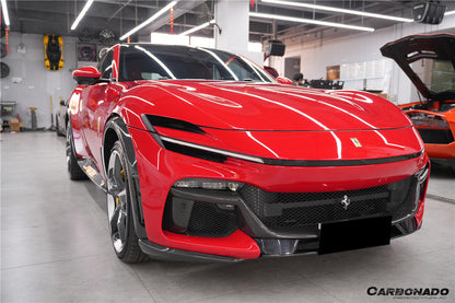 2023-2025 Ferrari Purosangue FUV Type F175 OEM Style Dry Carbon Fiber Front Lip