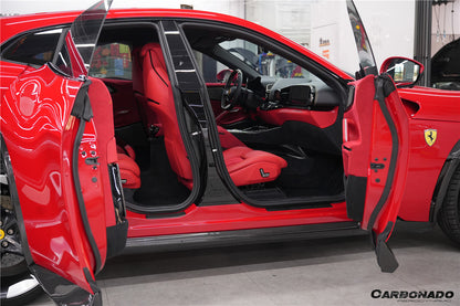 2023-2025 Ferrari Purosangue FUV Type F175 OEM Style Dry Carbon Fiber Side Skirts