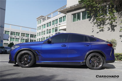 2020-2025 BMW X6M F96   G06 X6  AD Style Dry Carbon Fiber Side Skirts