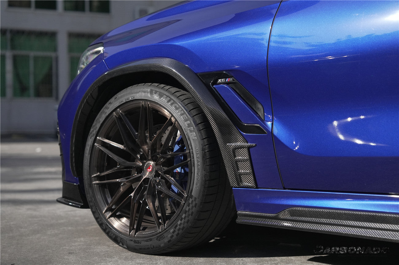 2020-2025 BMW X6M F96 AD Style Dry Carbon Fiber Fender Flare